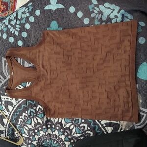 Athleta Momentum Logo Racerback Seamless Athletic Stretch Tank Top Sz S